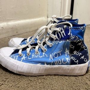 “Not a chuck” Blue converse